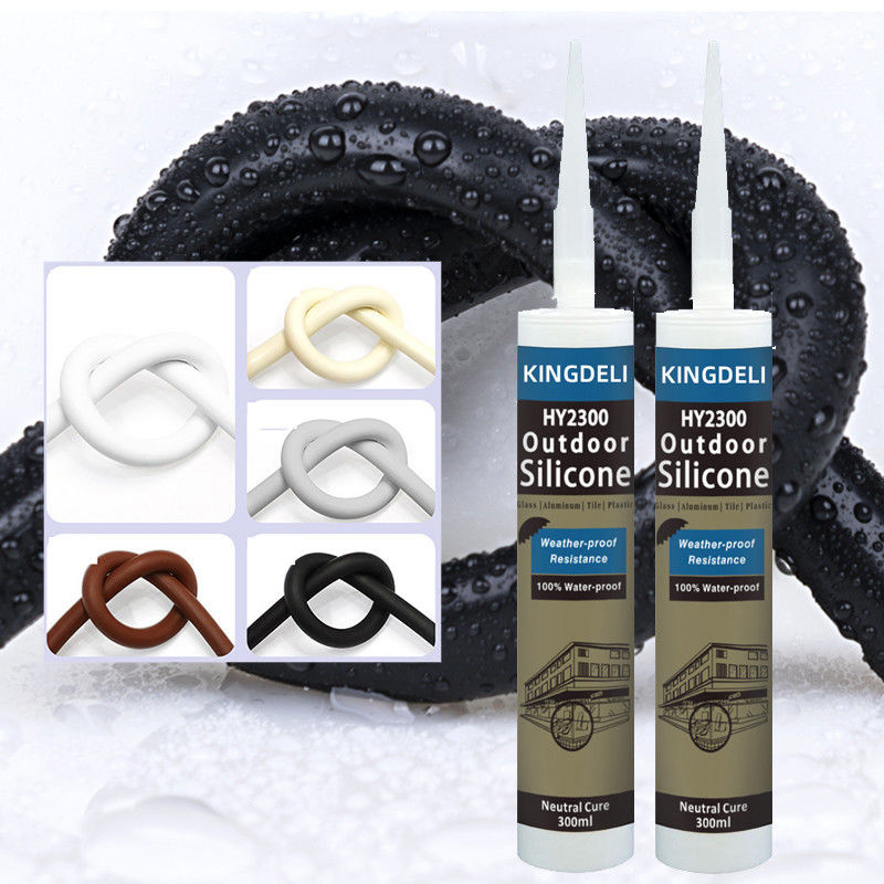 Neutrale het Glaslijm van het deursilicone met Grey Black White Color